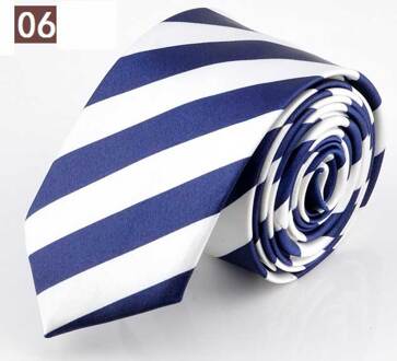 STIJL Blauw Rood Groen Wit Geel Zwart Stripe Man's Classic Rayon Polyester Zaken Wedding Party Mannen Mode stropdas 06