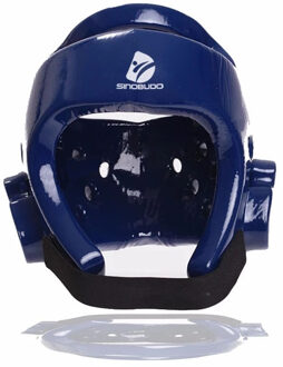 Stijl Blauw/Rood Kids Volwassenen Sanda Karate Muay Thai Boksen Helm Taekwondo Apparatuur Hoofd Beschermen Training Helm blauw / Xl