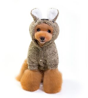 Stijl Hond Kleren Herfst En Winter Franse Bulldog Hond Kleren Leuke Luiaard Beer Puppy Jas Warm Kleine Hond Kleding hond 2 / L