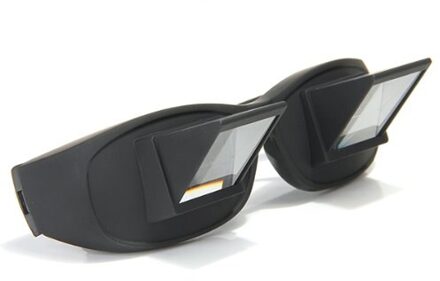 Stijl Horizontale Lui Prisma Schuine Bril Liggen Liggen Lezen Tv Kijken Mytl