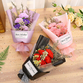 Stijl Leraar Dag Anjer Boeket Kerst En Valentijnsdag Cadeaus Koreaanse Pakket Boeket Bloemen