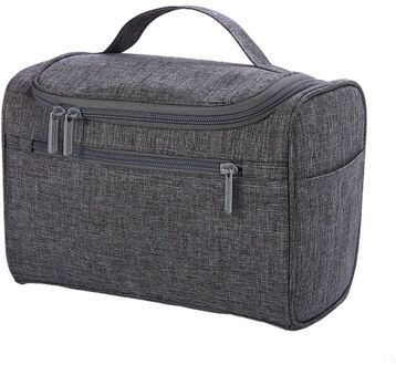 Stijl Mode Dames Oxford Grote Capaciteit Waszak Dame Draagbare Toilettas Reizen Opknoping Organisator Grijs