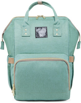 Stijl Mode Luiertas Schouder Multi-Functionele Grote-Volume Mother 'S Mama Bag Baoma Verpleging Rugzak vrouwen groen