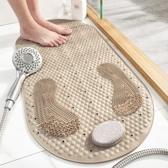 Stijl Pvc Wc Badkamer Antislip Mat Huishoudelijke Badkamer Grind Stone Floor Mat Douche Massage Voet Mat wit