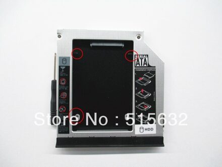 stijl SATA 2nd HDD SSD Harde Schijf caddy voor Dell E6420 E6520 E6430 E6530 met Ejector