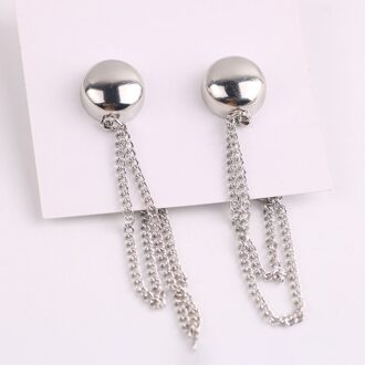 Stijl Sterke Magnetische Moslim Sjaal Gesp Zonder Trace Met Ketting zilverachtig