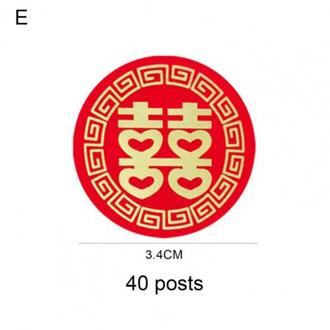 Stijl Sticker Onschadelijk Symbolische Ronde Ox Jaar Lente Festival Party Sticker Wedding Party Diy Levert Decoraties