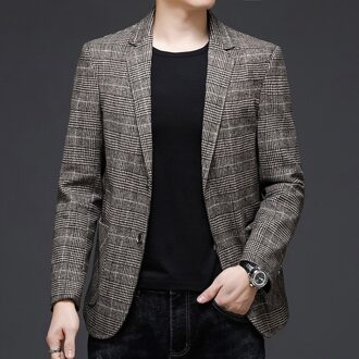 Stijl Top Grade Classic Casual Slim Fit Mannen Pakken Tweed Jas Business Plaid Blazer Jassen Heren Kleding Xxl
