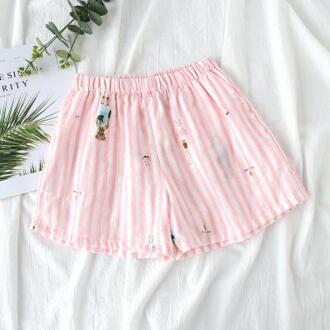 Stijl Zomer Casual Slapen Shorts Losse Thuis Korte Vrouwen Fitness Shorts Solid Katoen Shorts Maat M L xl roze 2 / L