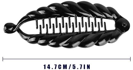 Stijl Zwart Braider Haar Clip Burst Pin Kapsel Brengen Haar Hoepel Wisp Air Weave Hoofd Hoepel Styling Tool groot zwart