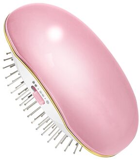 Stijltang Borstel Draadloze Usb Opladen Baard Stijltang Styler Kam Hair Iron Mch Verwarming Borstels Baard Borstel roze 02