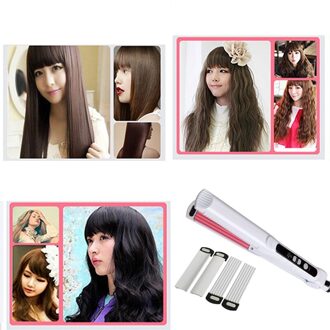 Stijltang Krultang, 2 In 1 Stijltang Voor Haar Styling, toermalijn Keramische Stijltang Eu Plug