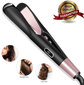 Stijltang Krultang 2 In 1 Toermalijn Keramische Gedraaide Platte Iron Twist Stijltangen S6606 Permanenten & Straight geen doos / VS