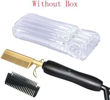 Stijltang Strijkijzers Kam Haar Rechttrekken Borstel Verwarming Kam Haar Rechte Styler Curling Iron Hair Curler Kam type-1 / EU