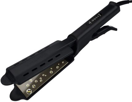 Stijltang Vier-Gear Professionele Keramische Toermalijn Ionische Flat Iron Stijltang Voor Vrouwen Haar Verwarming Plaat EU plug