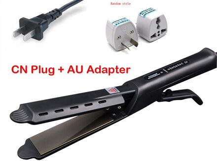 Stijltangen Snel Warm-up Thermische Prestaties Stijltang Curler Haar Platte 2 In 1 Droog Nat Krultang haar Styling CN plug AU adapter