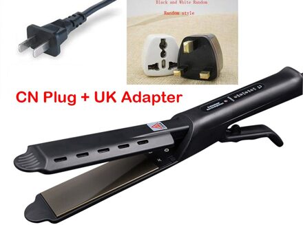 Stijltangen Snel Warm-up Thermische Prestaties Stijltang Curler Haar Platte 2 In 1 Droog Nat Krultang haar Styling CN plug UK adapter
