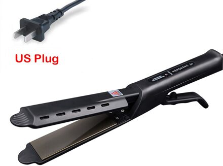 Stijltangen Snel Warm-up Thermische Prestaties Stijltang Curler Haar Platte 2 In 1 Droog Nat Krultang haar Styling US plug
