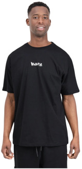 Stijlvol Grafisch T-shirt en Polo Disclaimer , Black , Heren - 2Xl,L