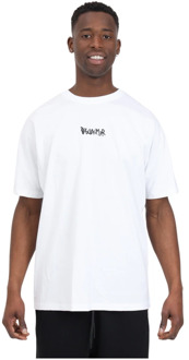 Stijlvol Grafisch T-shirt en Polo Disclaimer , White , Heren - 2Xl,Xl,M,S