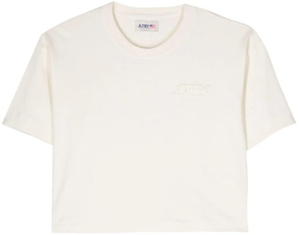Stijlvol T-shirt 519S Autry , Beige , Dames - M,S,Xs