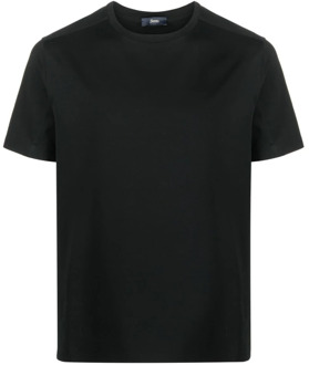 Stijlvol Zwart Logo T-Shirt Herno , Black , Heren - 2XL