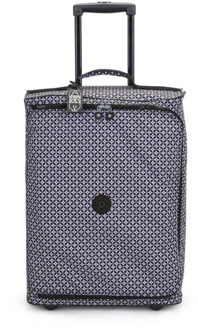 Stijlvolle 2-wiel stoffen trolley Kipling , Black , Unisex - ONE Size