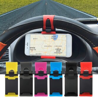 Stijlvolle Auto Steering Wheel Mount Houder Rubber Band Voor iPhone Voor iPod MP4 GPS Mobiele Telefoon Houders Auto cover