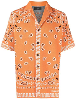 Stijlvolle Bandana Piqué Shirt Alanui , Orange , Heren - L
