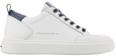 Stijlvolle Bond Sneakers voor Mannen Alexander Smith , White , Heren - 45 EU