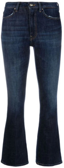 Stijlvolle Boot-Cut Jeans voor Dames Dondup , Blue , Dames - W31
