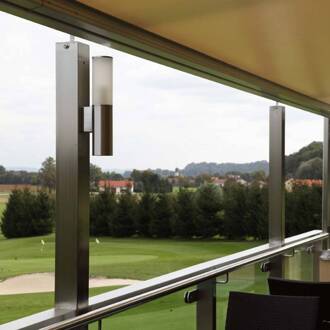 Stijlvolle buitenwandlamp Mariola Zilver, wit