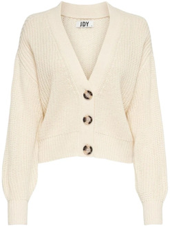 Stijlvolle Cardigan voor Vrouwen Jacqueline de Yong , White , Dames - Xl,L,M