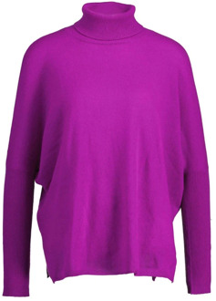 Stijlvolle Coltrui voor een Trendy Look Absolut Cashmere , Purple , Dames - M