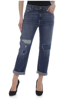 Stijlvolle Cropped Denim Jeans Dondup , Blue , Dames - W30