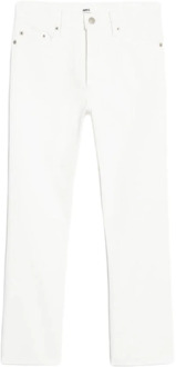 Stijlvolle Cropped Jeans Ami Paris , White , Dames - W27