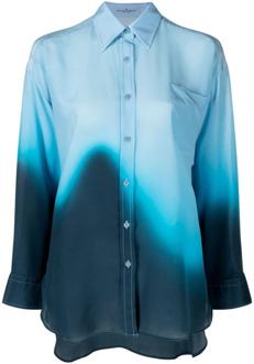 Stijlvolle Dames Overhemd Ermanno Scervino , Blue , Dames