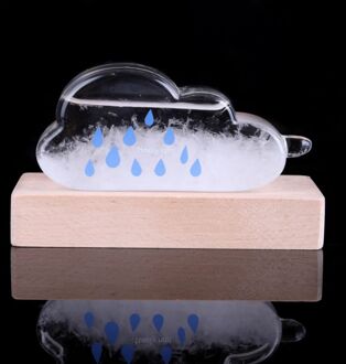 Stijlvolle Desktop Weersverwachting Water Glazen Fles Met Base Barometer Flessen Weerstation W2