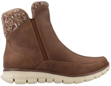 Stijlvolle Enkellaarzen voor Dames Skechers , Brown , Dames - 39 Eu,38 Eu,37 Eu,35 EU