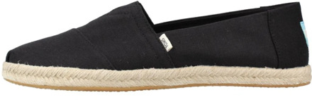 Stijlvolle Espadrilles voor Mannen voor Casual Gelegenheden Toms , Black , Heren - 36 EU