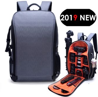 Stijlvolle Fotografie Waterdichte Rugzak Camera Dslr Schouders Bag Nylon Case Fit 15.6Inch Laptop Statief Reizen Outdoor Slr Tassen oranje