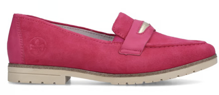 Stijlvolle Fuchsia Suède Loafer Rieker , Pink , Dames - 40 Eu,38 Eu,37 Eu,39 EU