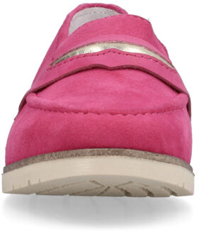 Stijlvolle Fuchsia Suède Loafer Rieker , Pink , Dames - 40 Eu,38 Eu,37 Eu,39 EU