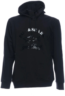 Stijlvolle hoodie voor mannen Paul & Shark , Black , Heren - Xl,L