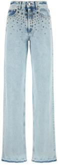 Stijlvolle Jeans voor Mannen en Vrouwen Alessandra Rich , Blue , Dames - W26,W28,W27