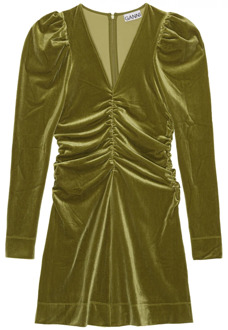 Stijlvolle jurken tunieken T3711 Ganni , Green , Dames - M