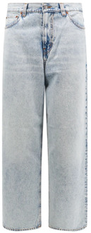 Stijlvolle katoenen jeans met logo patch Haikure , Blue , Heren - W29