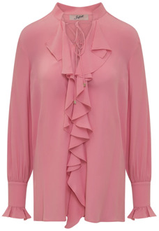 Stijlvolle lange mouwen blouse Seafarer , Pink , Dames - L,M,Xs