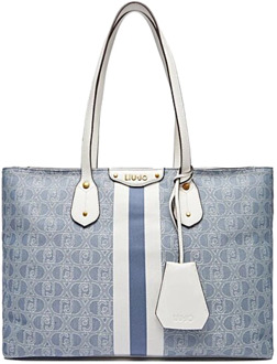 Stijlvolle Leren Tas Liu Jo , Blue , Dames - ONE Size