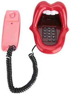 Stijlvolle Lip Telefoon Rode Grote Tong Vorm Telefoon Bureau Vaste Telefoon Snoer Vaste Telefoon Voor Home Office Hotel